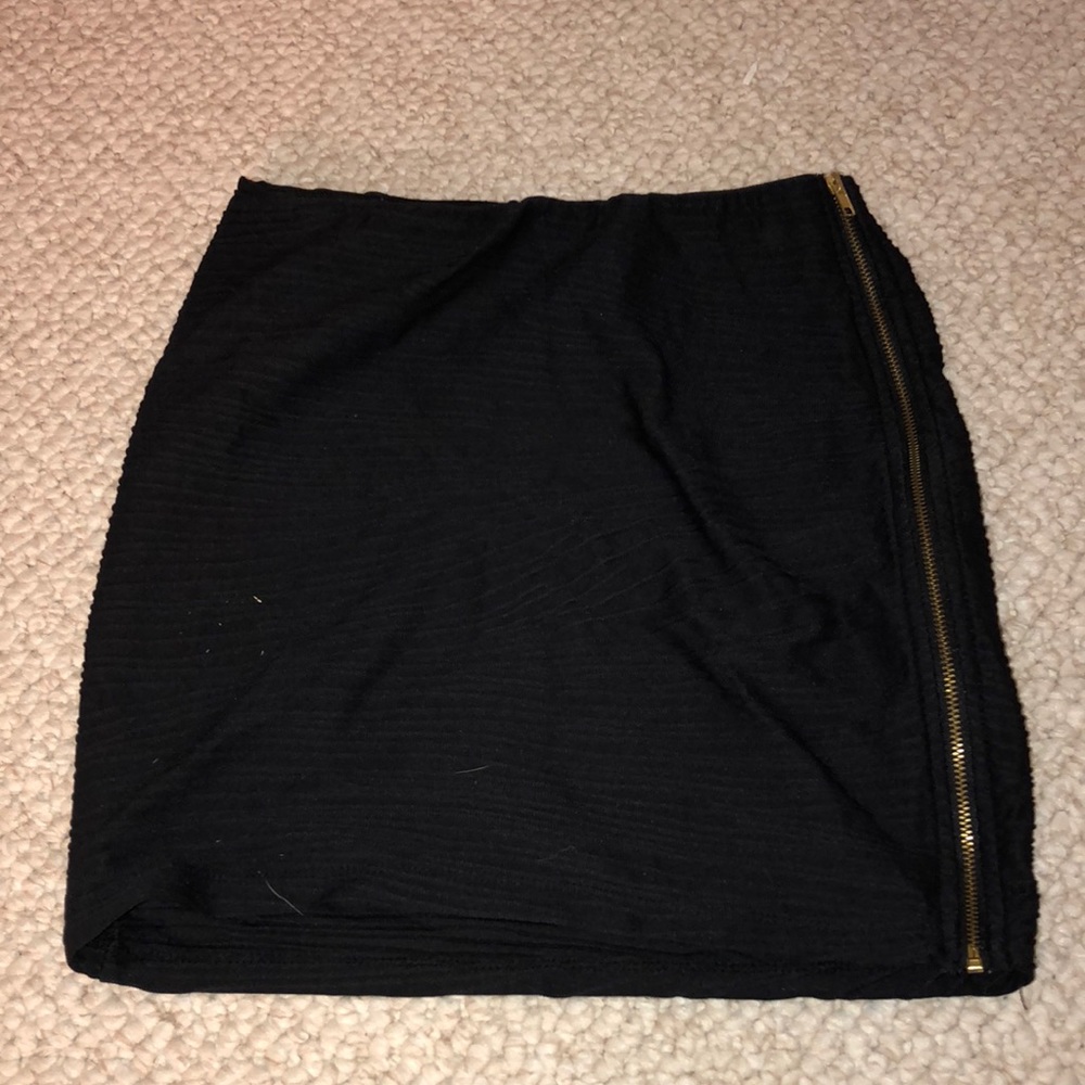 Black miniskirt